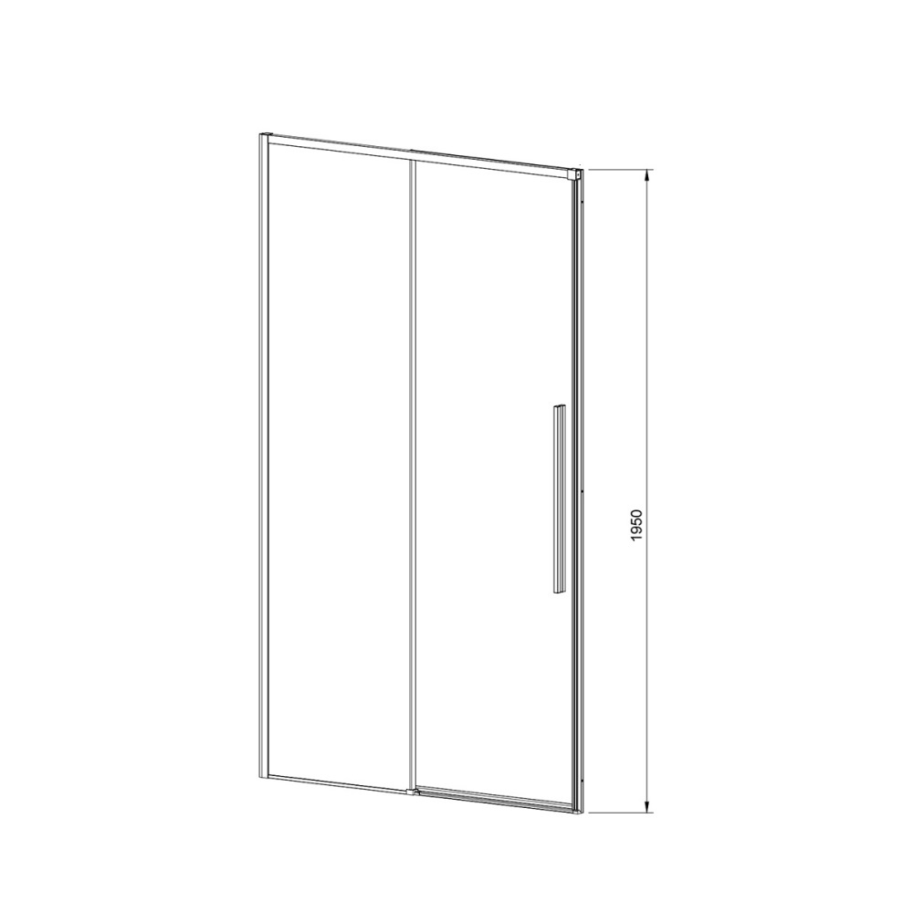 Душевая дверь Vincea Slim-N Хром / Прозрачное — изображение 2