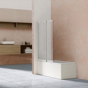 Шторка для ванны Vincea Extra 100 Хром / Прозрачное