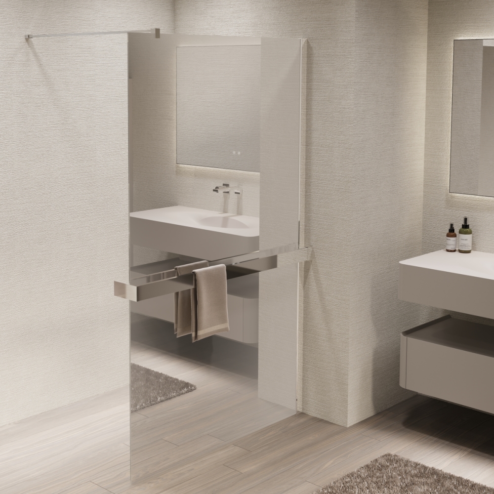 Душевая перегородка Vincea Walk-In Хром / Зеркальное